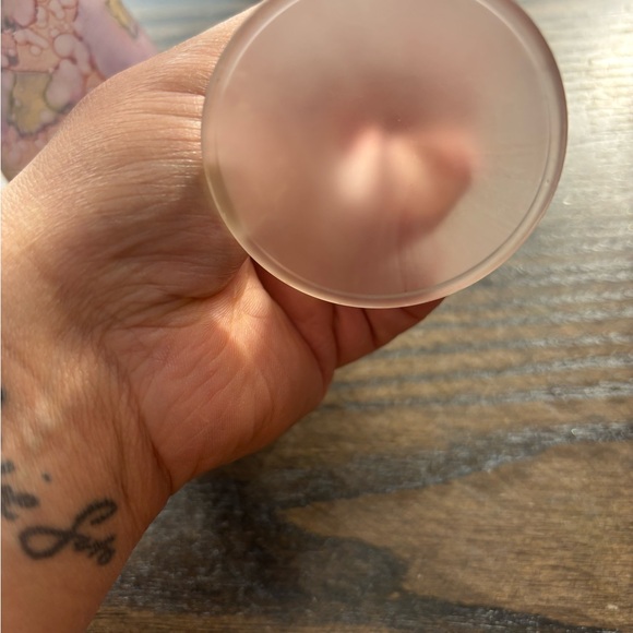 Vintage Hand Crafted Vase & Flute Glass Bundle |Pink, Yellow, Blue, Green Colors - Picture 7 of 7